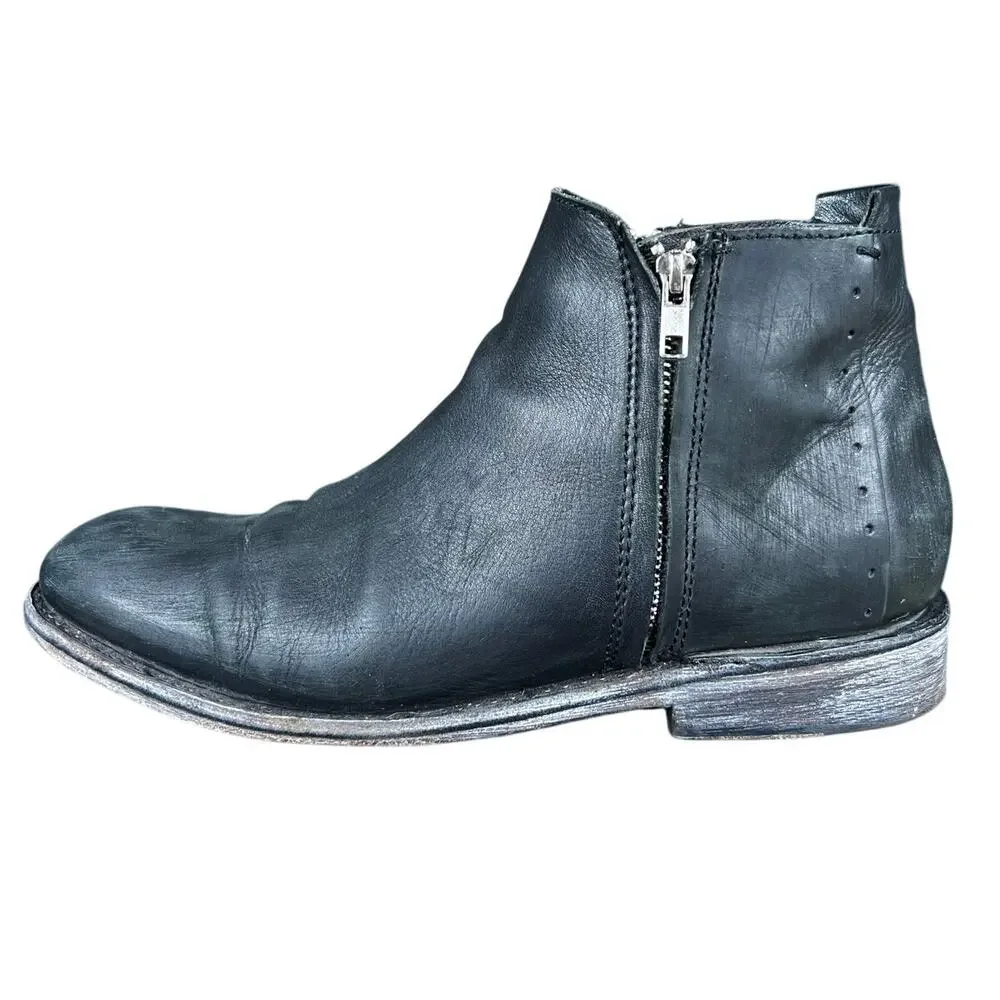 Freebird By Steven Men’s Milo Black Leather Chelsea Boot Size US 11